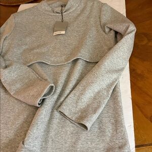 Smallshow Gray Maternity  sweatshirt Top